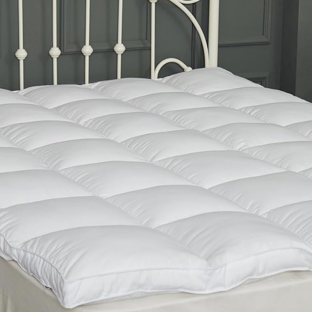 SUFUEE Mattress Topper Twin Size 2 inch Thick Down Alternative Quilted Mattress Cover Soft and Warm Mattress Pad