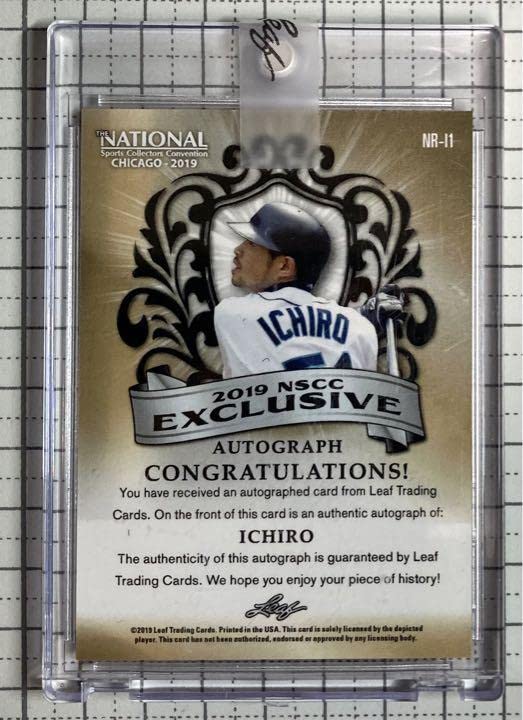1/1 イチロー 2019直筆サインカード The National Amazon.co.jp: 1/1 イチロー 2019直筆サインカード The National