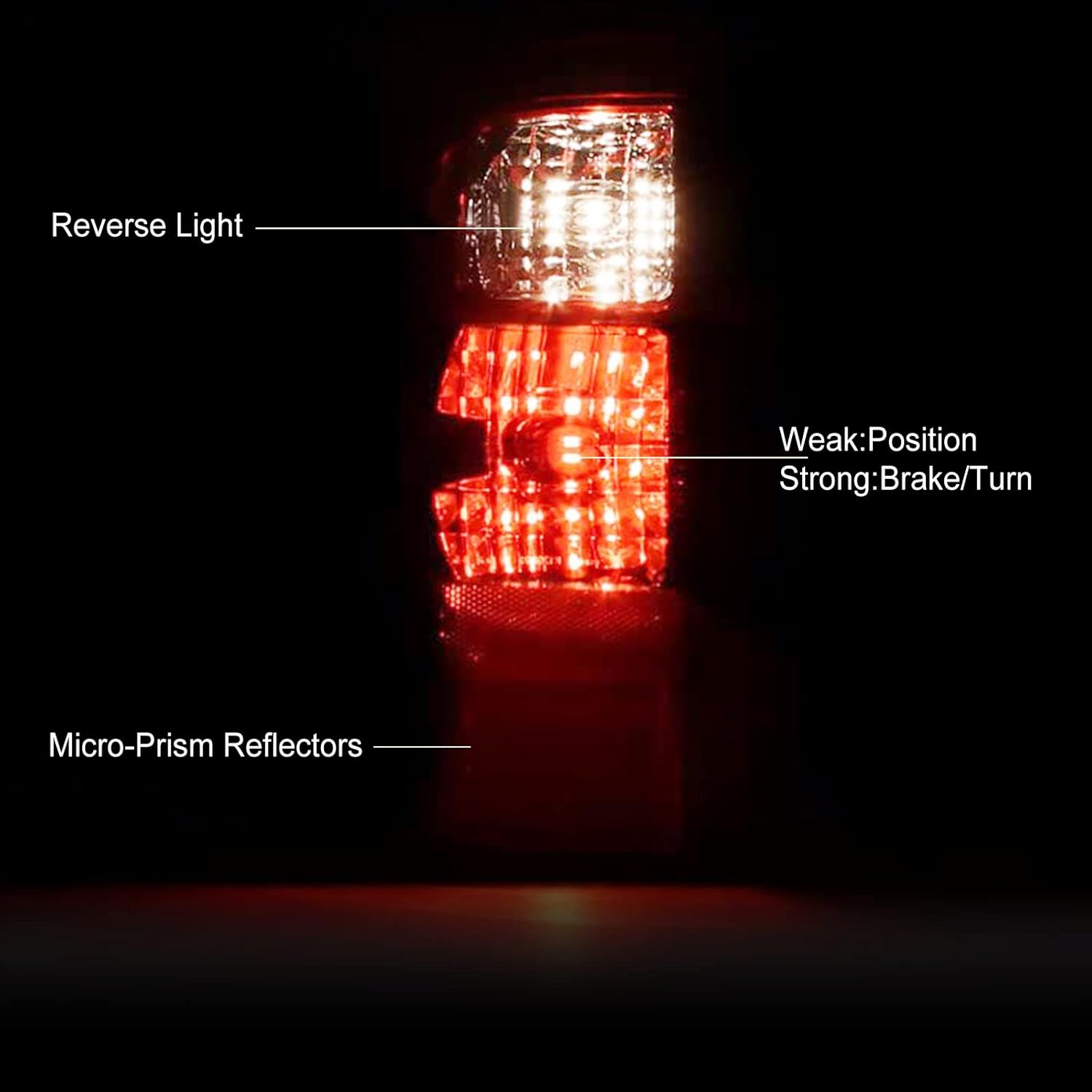 Rear Tail Lights For Ford F250 F350 F450 Super Duty 2008-2016 OE style w/o bulbs FO2800208 FO2801208 2Pcs