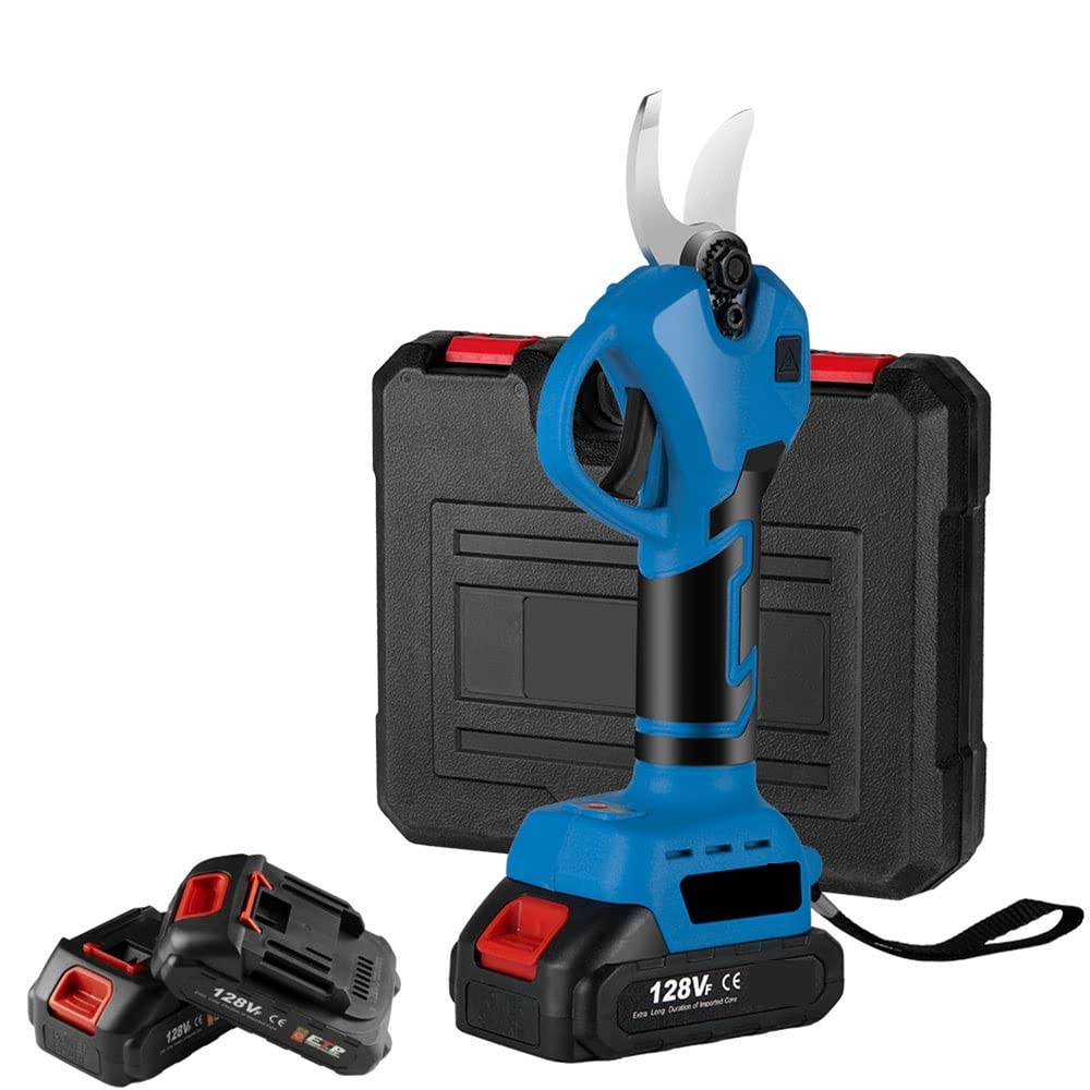 Sekatory Elektryczne Bezprzewodowe nożyce, 1280w, 30mm, akumulator, narzędzie do przycinania gałęzi drzew owocowych, bonsai, 18v(2 Battery EU Plug)