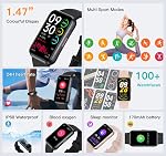 Fitness Tracker, Blood Oxygen Heart Rate Sleep 24/7 Health Monitor/Calorie Steps Counter Pedometer Activity Smart watchs/Notifications for Android/iOS Men Women