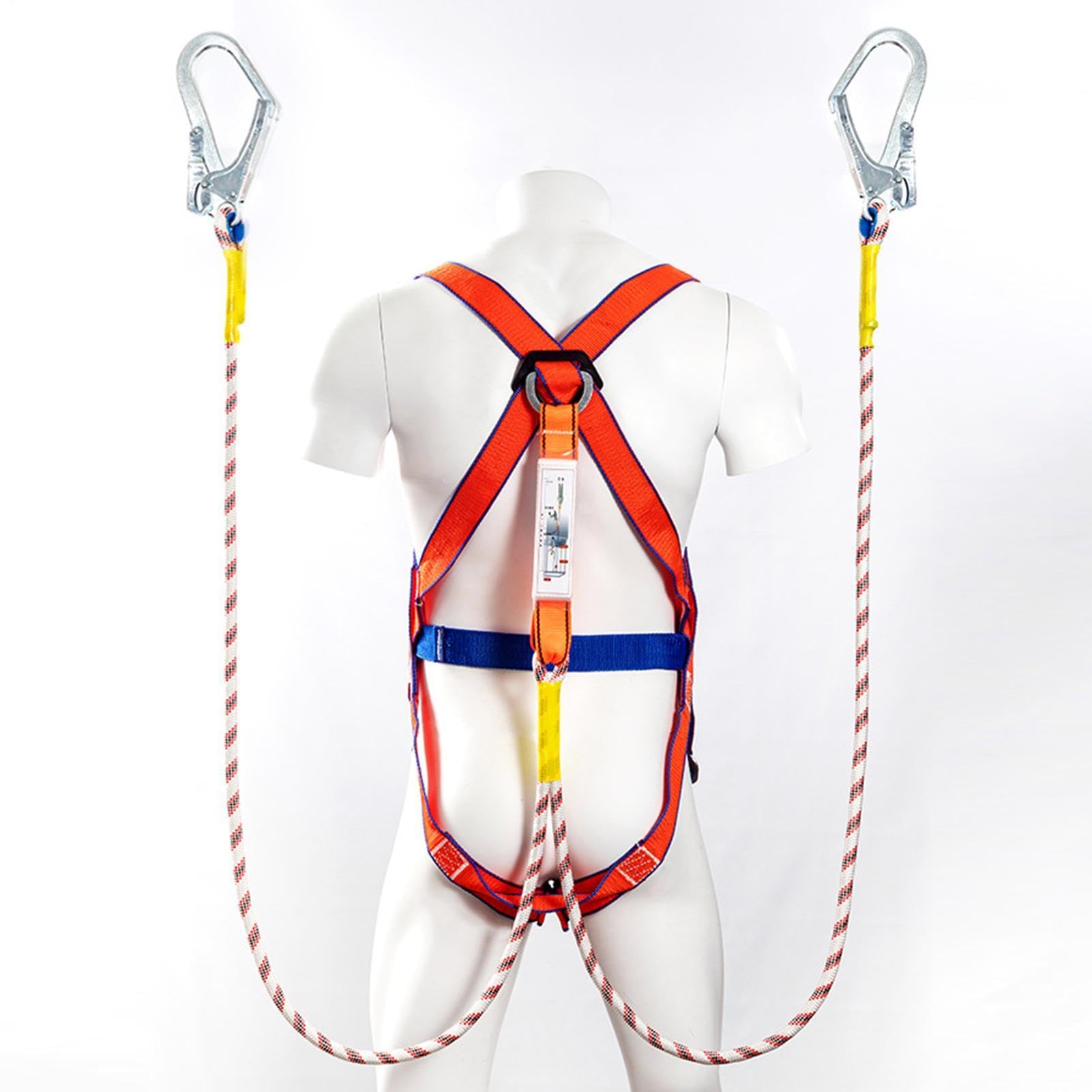Imbracatura Sicurezza - Kit Anticaduta Lavoro Altezza, Alpinismo Albero | Dispositivo Sicurezza Ergonomico Per Accesso Fune Industriale Edilizia Coperture Tetti Ponteggi Imbraco Linea Vita
