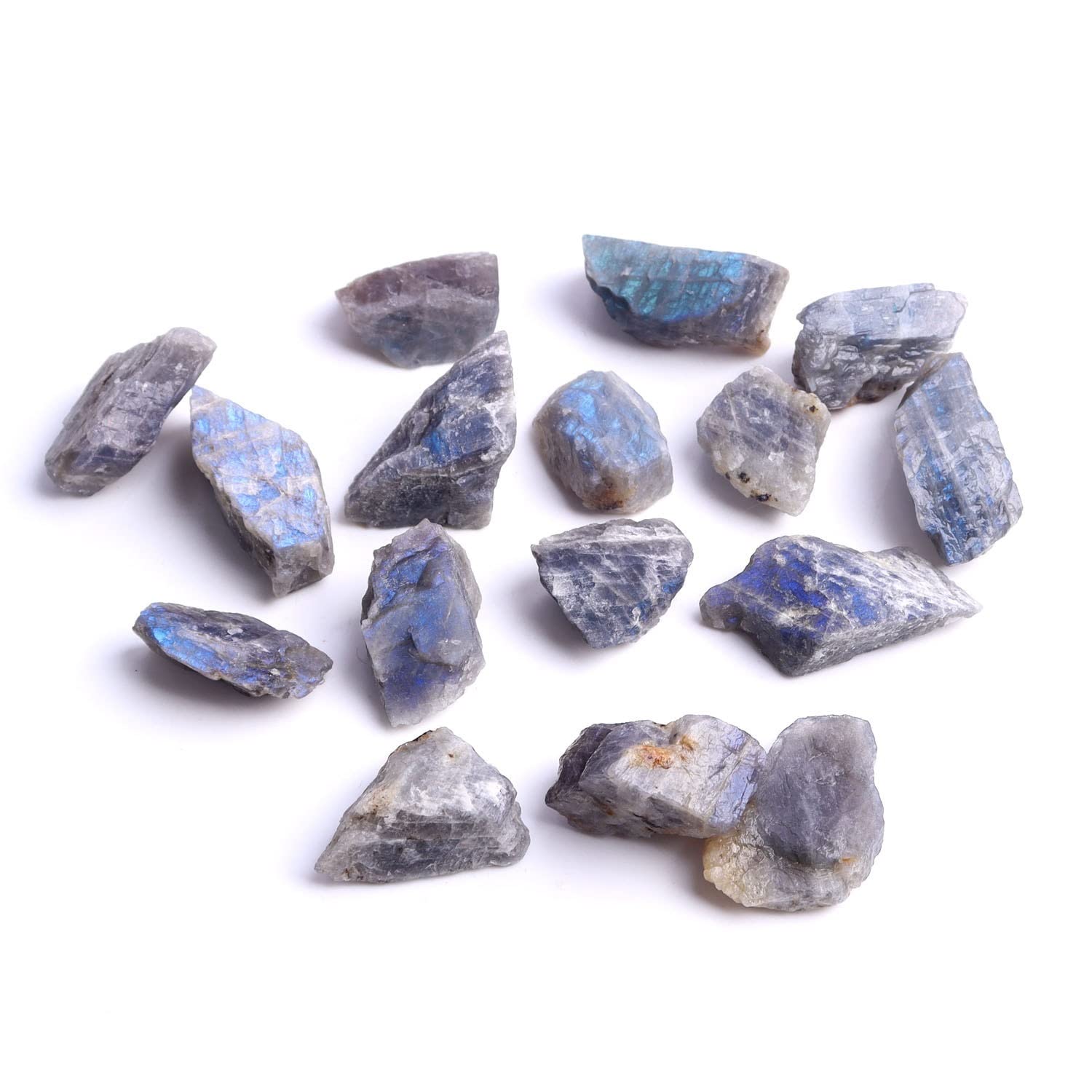 Spécimens de pierres de lune bleues pour harmoniser votre espace de méditation 100g