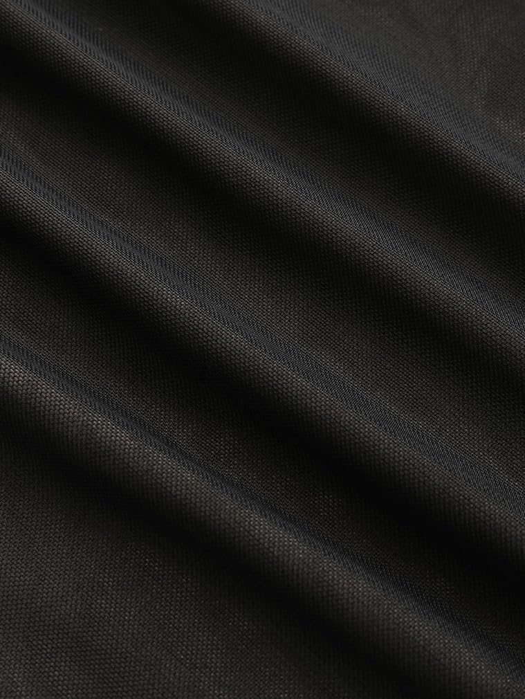 XXTAXN Women's Fall Long Sleeve Mesh Ruched Party Cocktail Mini Bilayer Bodycon Dress - Image 4