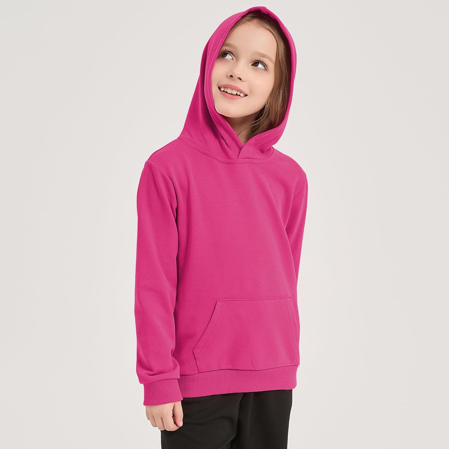 Cotton Kids Hoodie Light Weight Sweatshirt (Thin) with Pockets Long Sleeve Boys Girls Fall Spring Pullover Clothes - Image 5