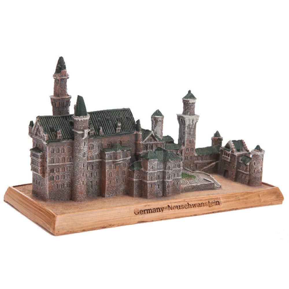 Statue Neuschwanstein ornement de bureau moderne pour coin lecture apaisant