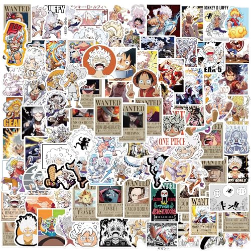 One Piece Pegatinas 100 Unidades Vinilo Dibujos Animados Luffy
