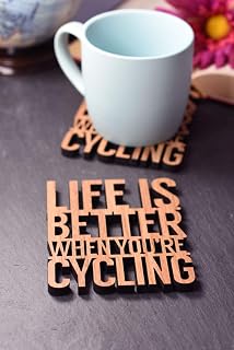 Individual Life is better when You're Cycling Coaster. Perfect for cyclists, cyclo-cross & bike riders obsessives. People who love to cycle.
