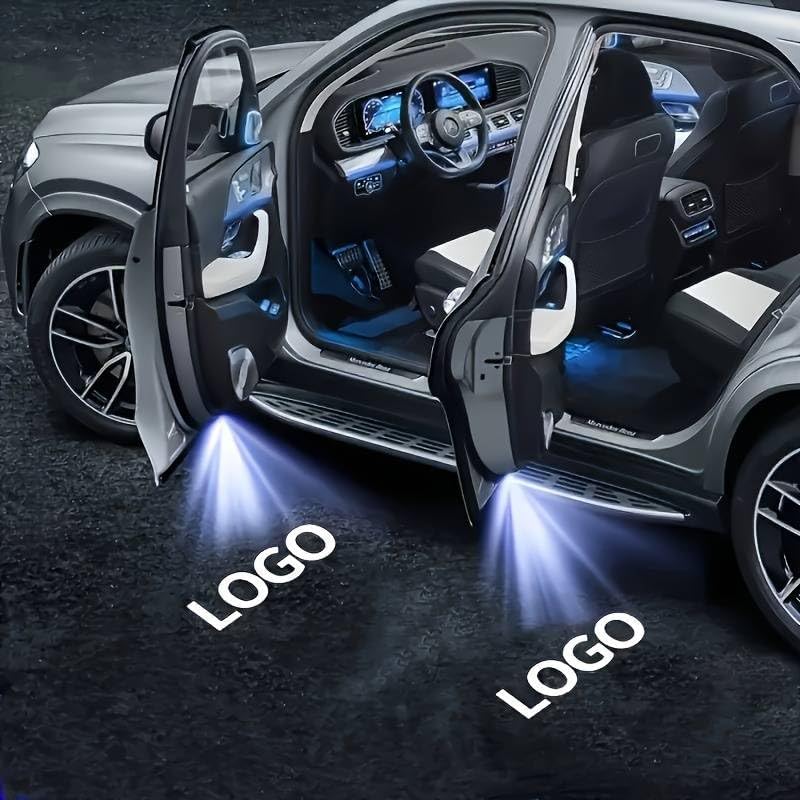 LED Car Door Light Accessories Logo Projector (Black & White) HD Welcome Lights Compatible with BMW 1/3/4/5/6/7/M/X/Z/GT Series image 4