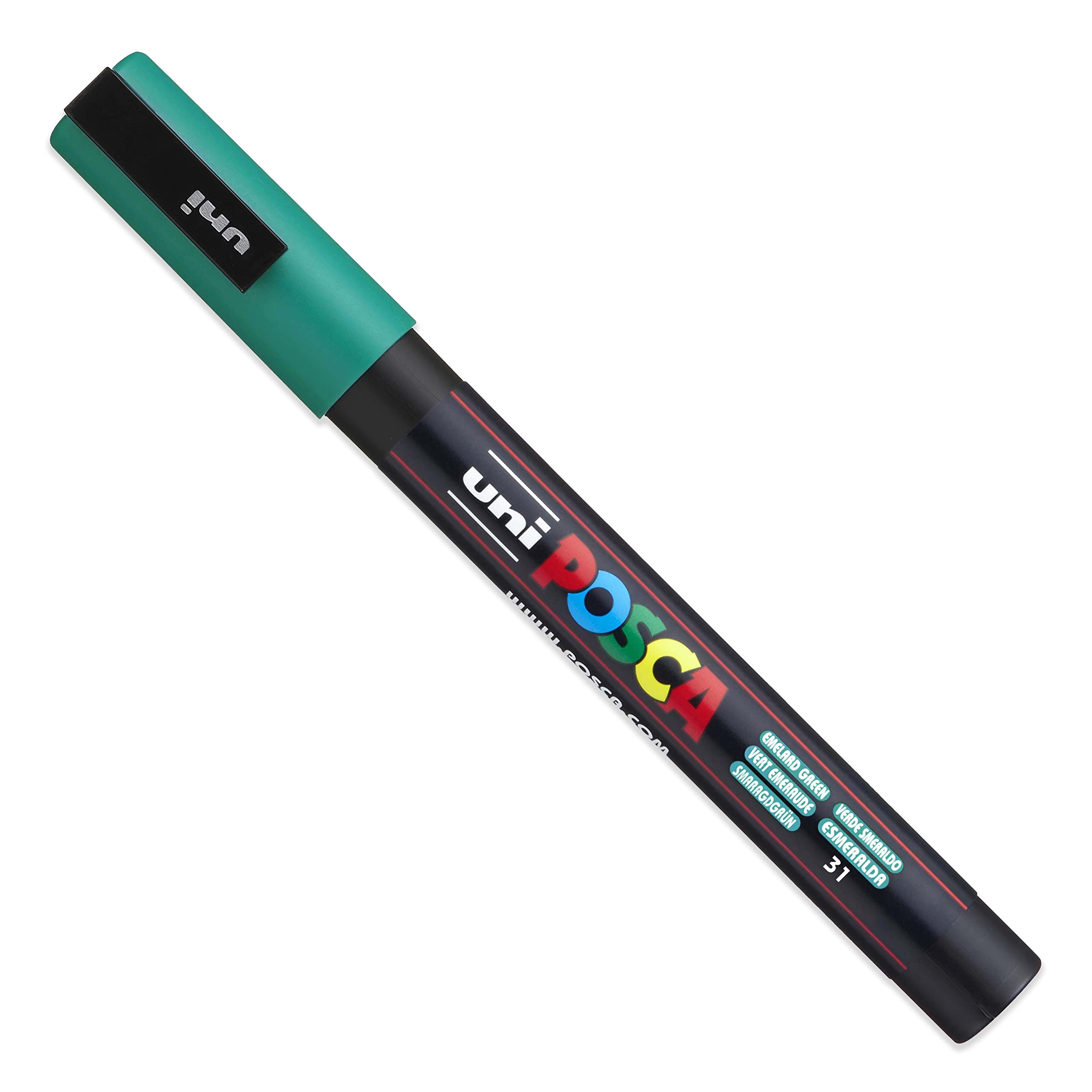 Posca PC-3M - Marcadores de pintura artística, juego de 4, en cartera de plástico, tonos de invierno