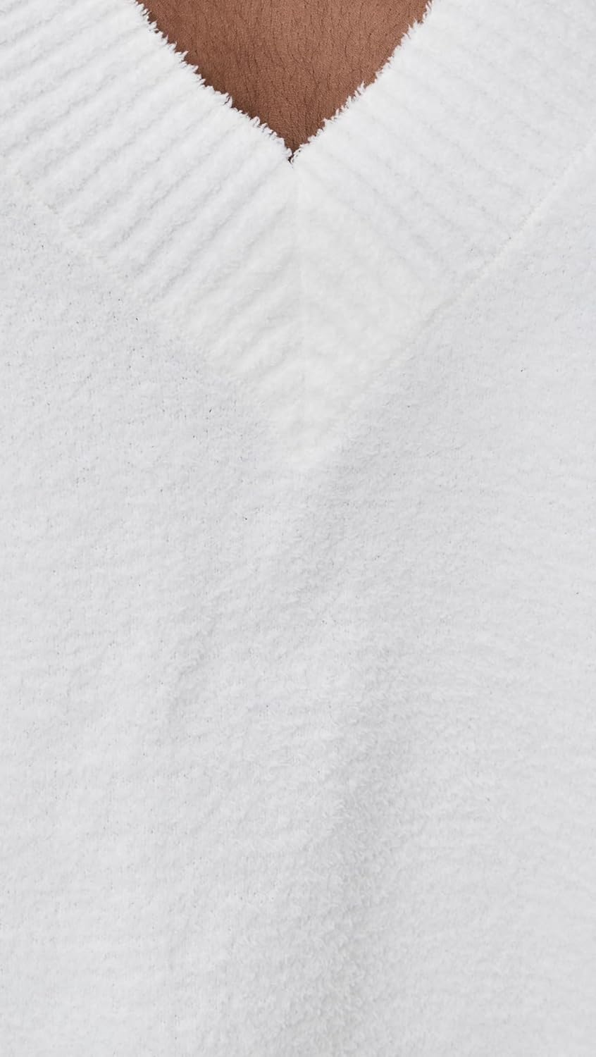 Eberjey Women's Recycled Boucle V Neck Sweater - Image 6