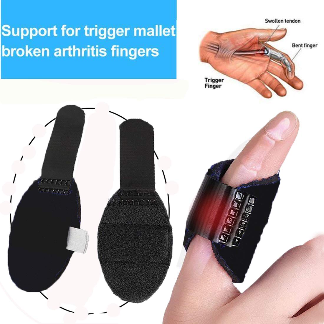 Buy Mcvcoyh 2 Pack Pinky Trigger Finger Splint for Teens, Small Finger