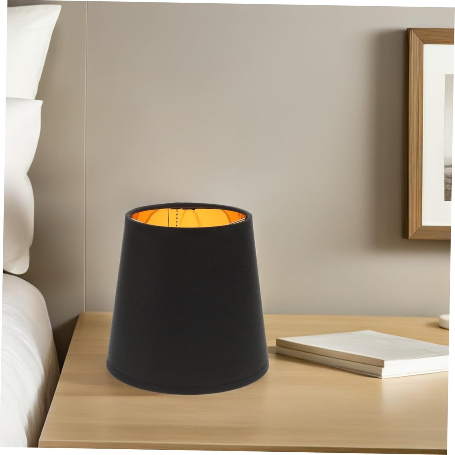 Alipis 6Pcs Black Metal Barrel Pendant Light Shades Socket Compatible Vintage Chandelier Lamp Covers for Living Bedroom Table Lamps with Sturdy Construction and Easy Installation