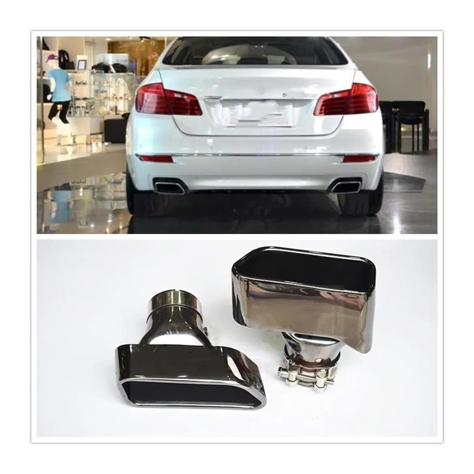 Terminali Scarico Per Auto Per B&MW Per F10 Per F18 Per 5 Serie 2011-2016 Scarico Posteriore Air Vent Terminale Scarico Punta Silenziatore Punte Scarico Silenziatore