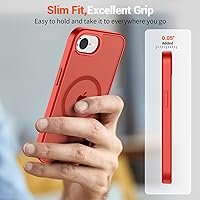 Vista 1514 de SUPFINE Funda magnética para iPhone 11 (compatible con MagSafe) (protección contra caídas de grado militar), translúcida mate a prueba de golpes