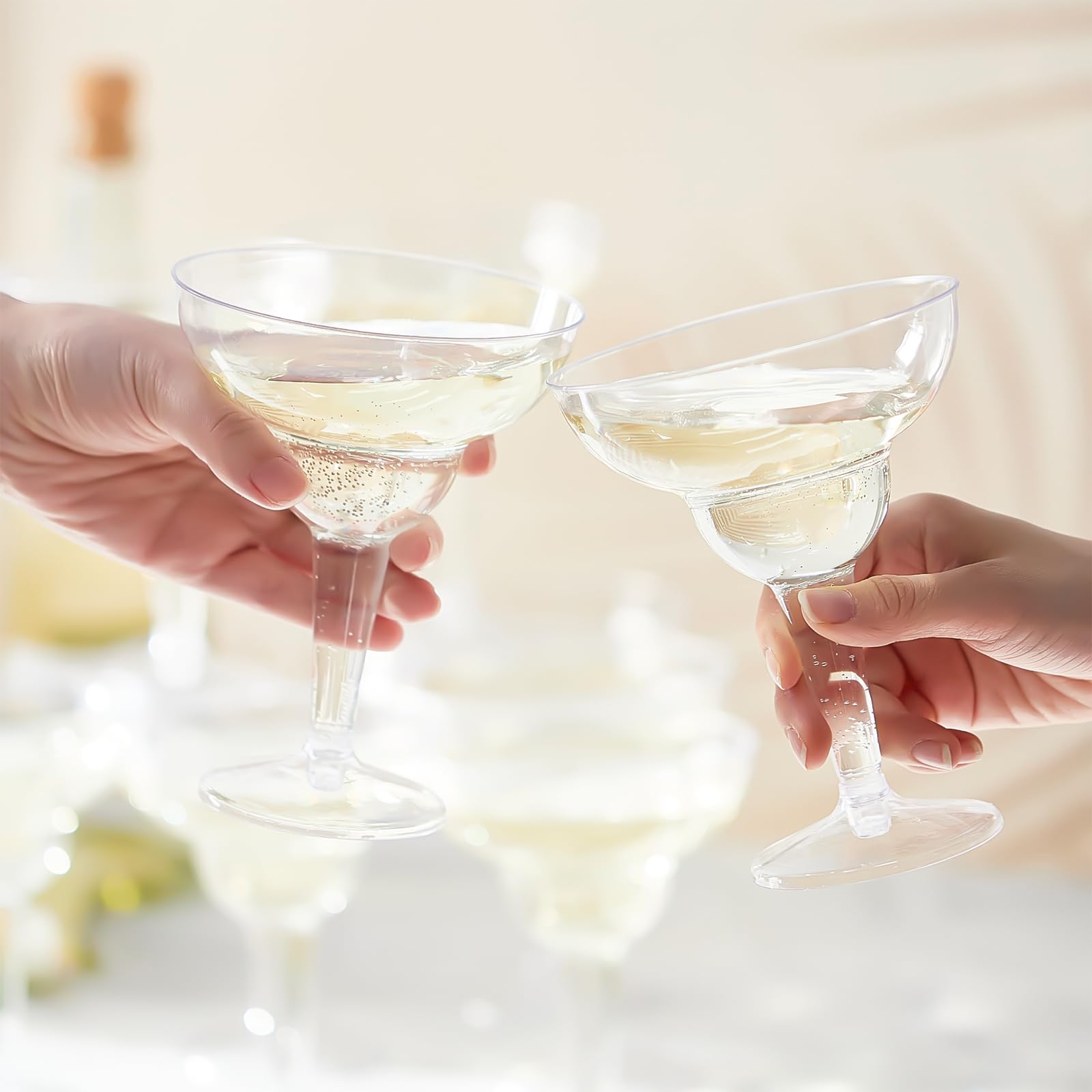 Kucoele 40 PCS Mini Plastic Martini Glasses - Perfect For Parties