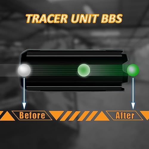Miniatura 8 de ACETECH Airsoft Pistol/Riffle Flash Tracer Unit Blaster 14mm CCW Negative Thread with M14- to M11+ Green/Gel BB LED Flare Lighting Effect