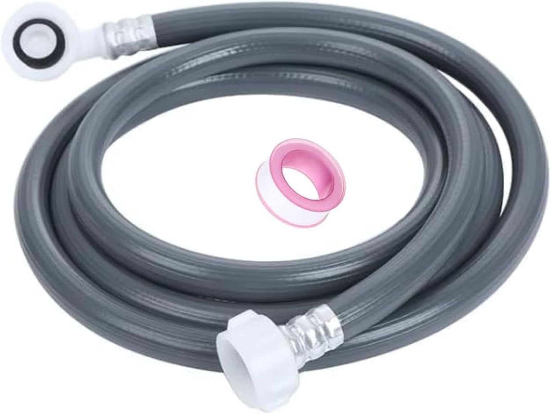 Universal Washing Machine and Dishwasher Inlet Hose - Cold & Hot Water Fill Pipe with Flexible 90-Degree Bend, Explosion-Proof Long Lasting Inlet pipe خرطوم مدخل الغسالة وغسالة الصحون (3M)