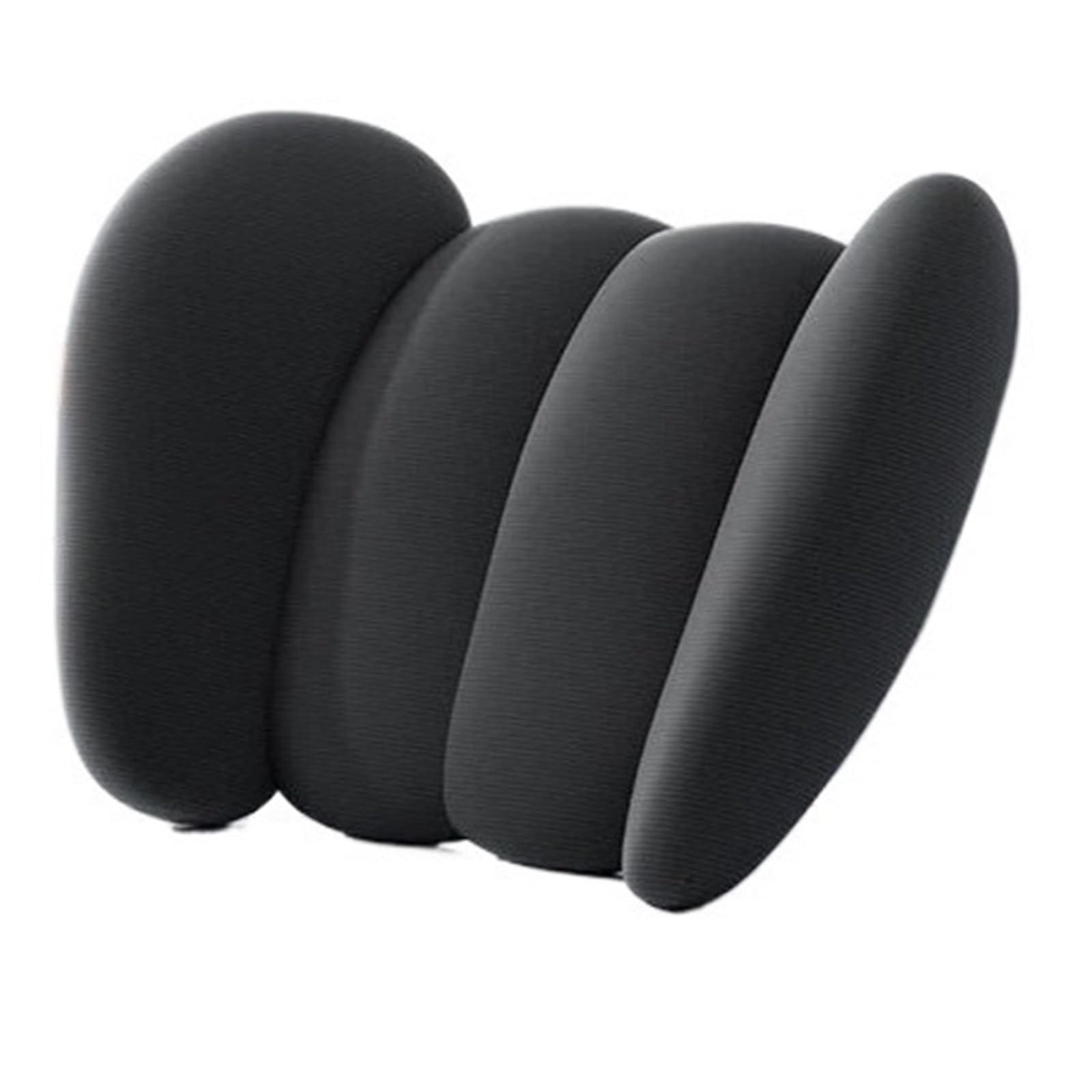 ATUMY Car Seat Pillow Car Headrest Neck Waist Pillow Lumbar Pillow Breathable Memory Cotton Car Headrest(Waist Pillow-Black)