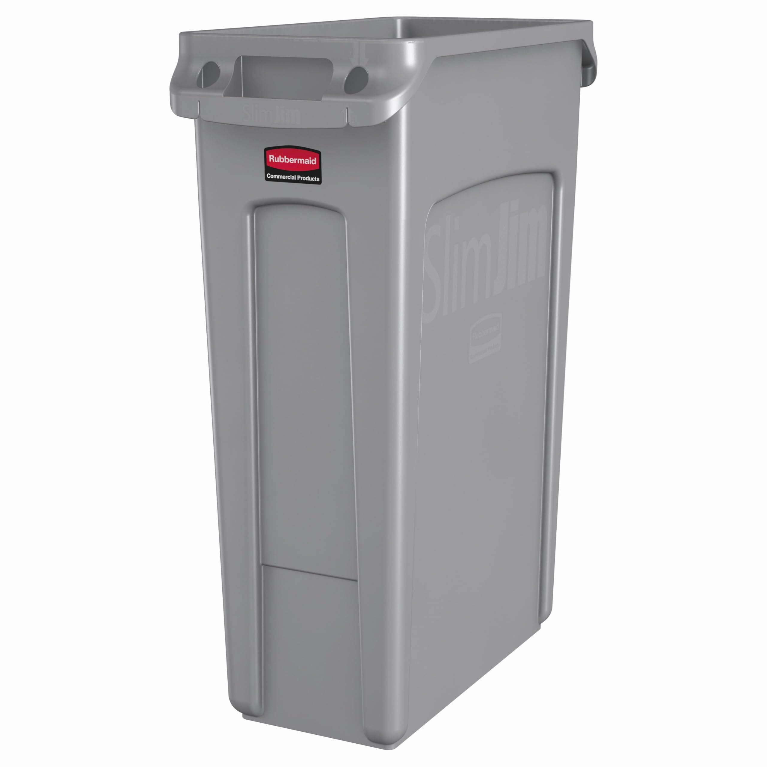 Colector Gris Con Conducto de Ventilación Rubbermaid Slim Jim 87L RCP354060GY