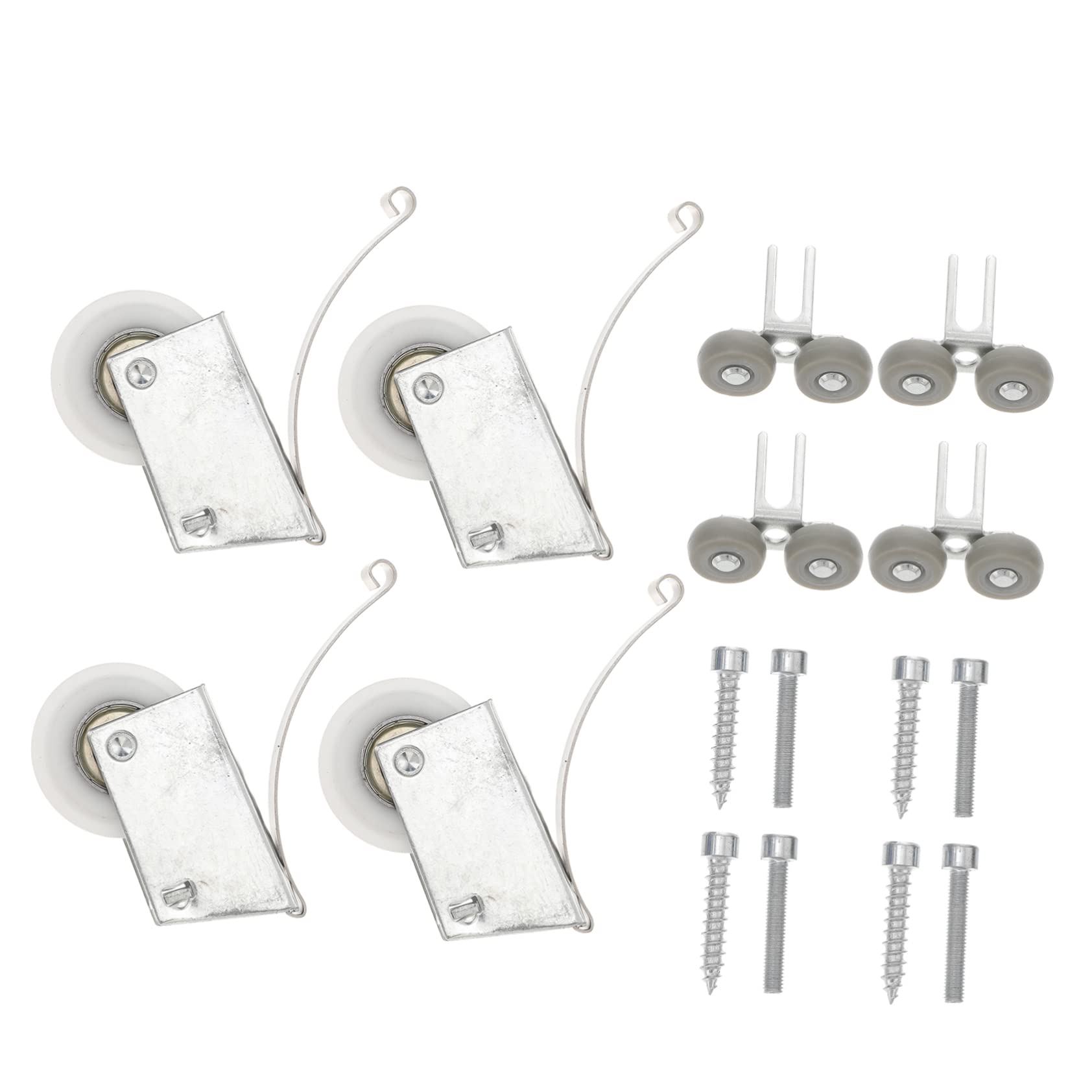 Poulie de porte coulissante : lot de 4 ensembles de roulettes pour placard et armoire