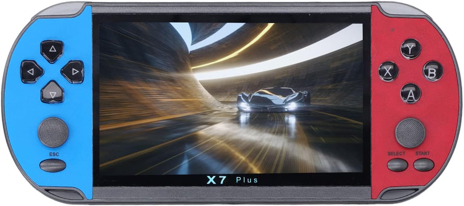 Sanpyl Portable Dual Joystick Handheld Game Console, 8GB 128bit Retro Gaming System, 5.1 inch Nostalgic Video Game Machine, Multi Media Player