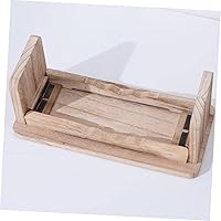 Vista 2 de Banco de meditación Taburete de yoga Taburete de madera para meditación Decoración Zen portátil