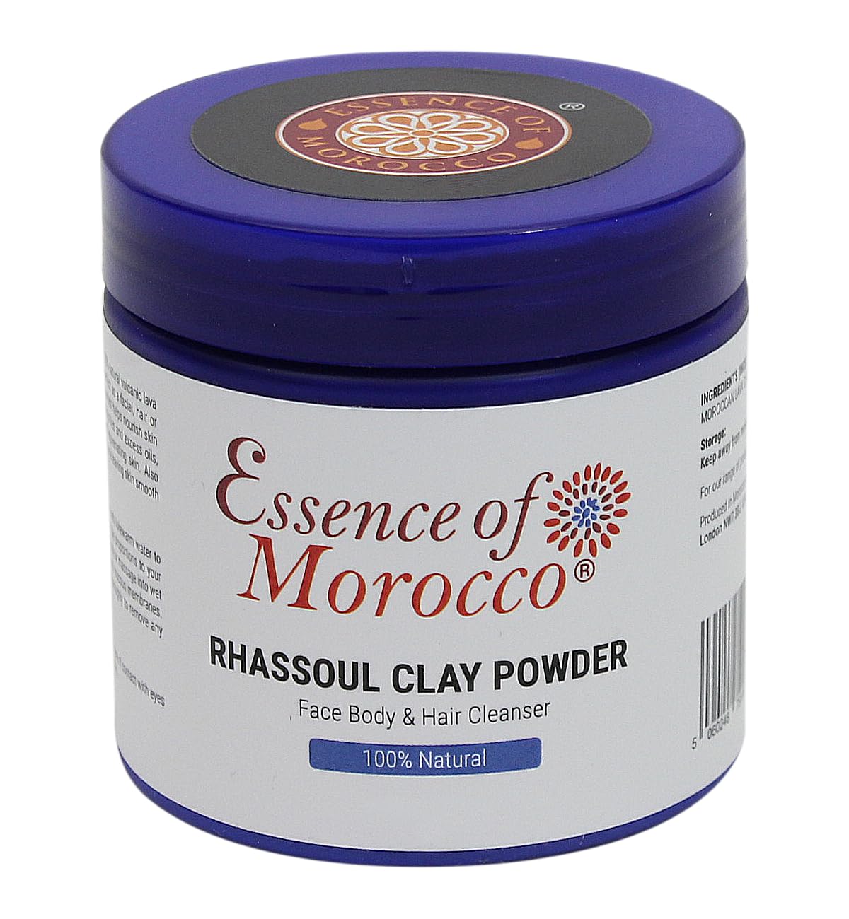 Kit Hammam Marocchino: Guanto Kessa Esfoliante, Sapone Nero Beldi, Polvere di Argilla Rhassoul per Viso Corpo e Capelli Tradizionale Hammam Marocchino a Casa