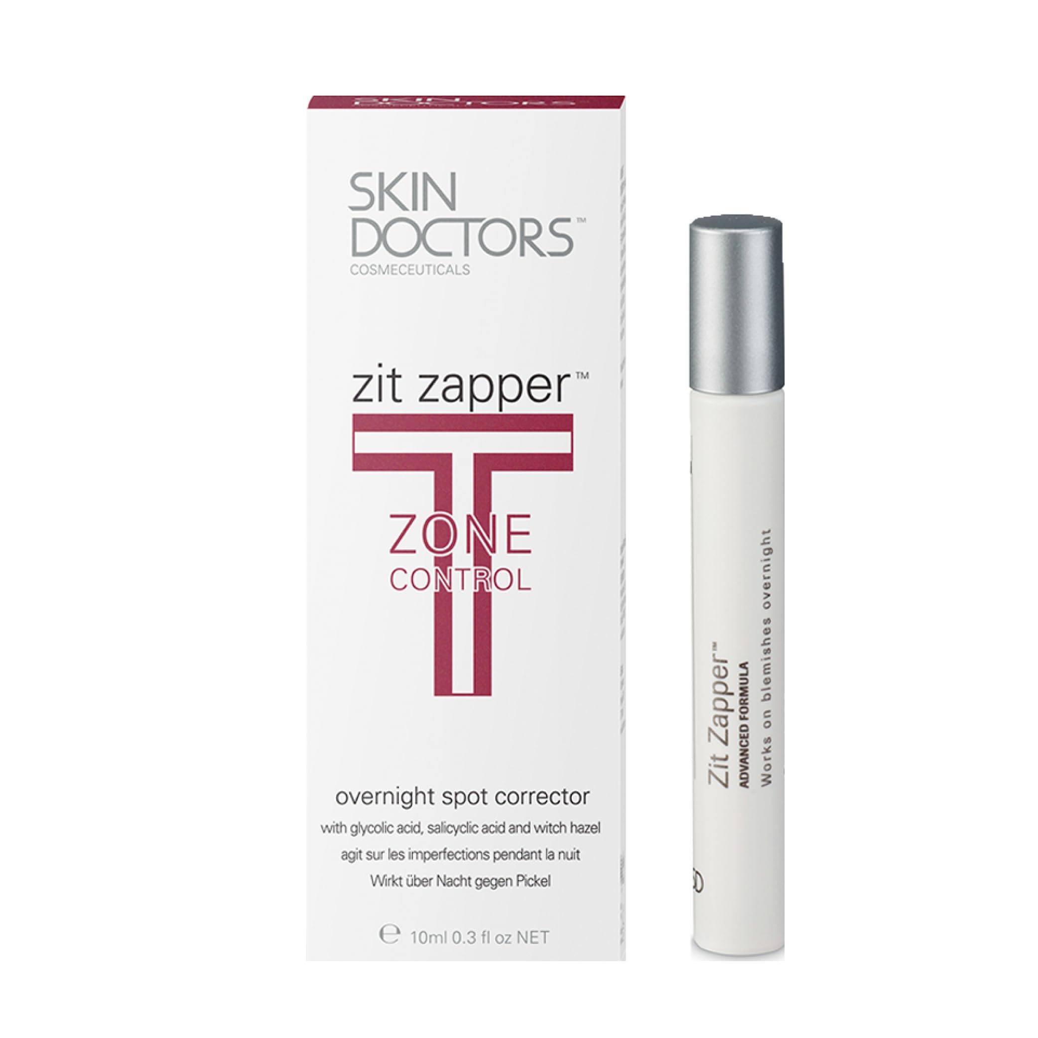 Skin Doctors Cosmeceuticals Acne Solutions Overnight Zit Zapper, 0.3 fl oz (10 ml)