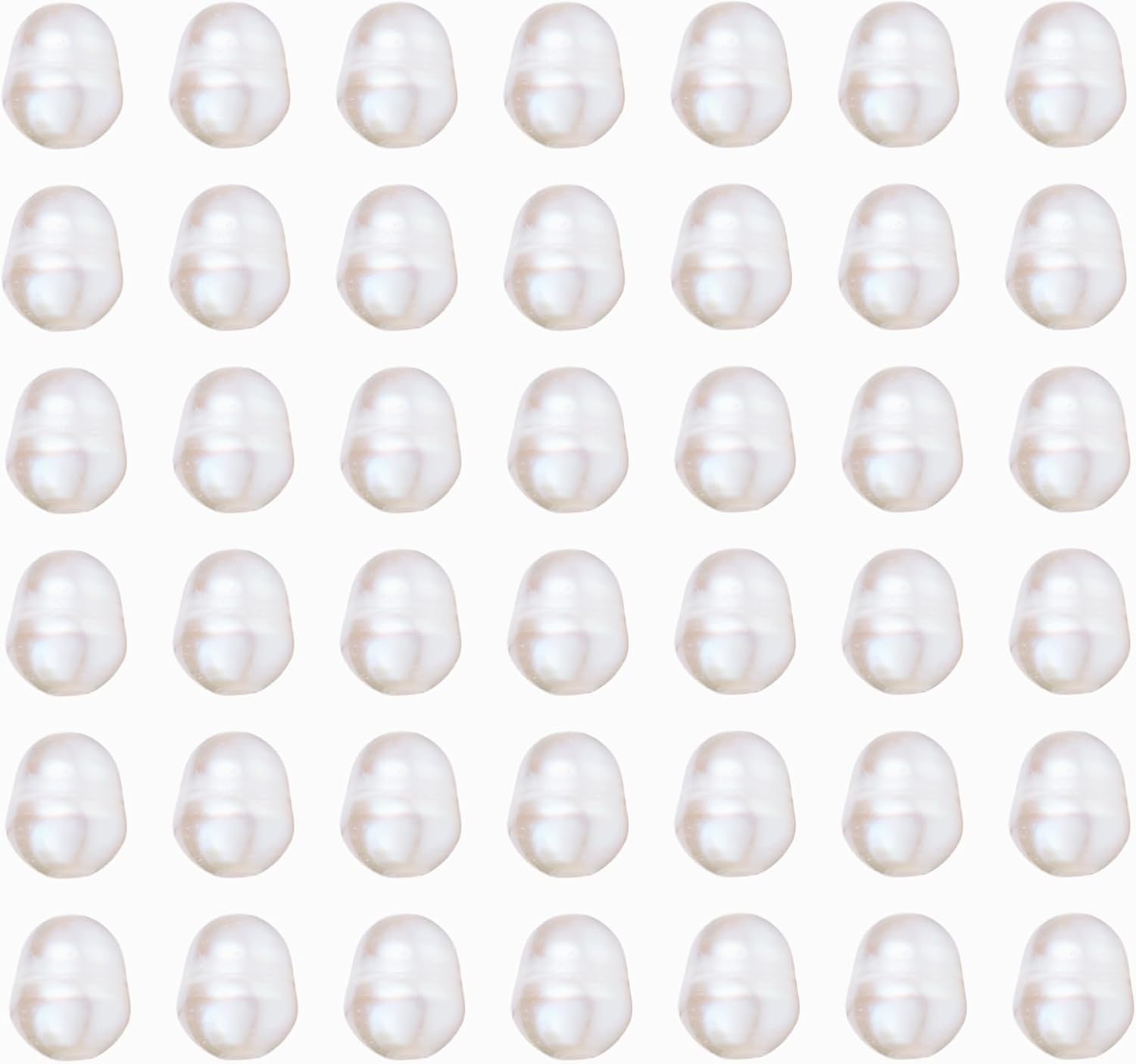 Ornaland 50 Pcs Natural Freshwater Pearl Beads for Jewelry Making White Large Hole Pearls Beads for Bracelets Earring Necklace Anklets DIY Crafts(5-6mm)