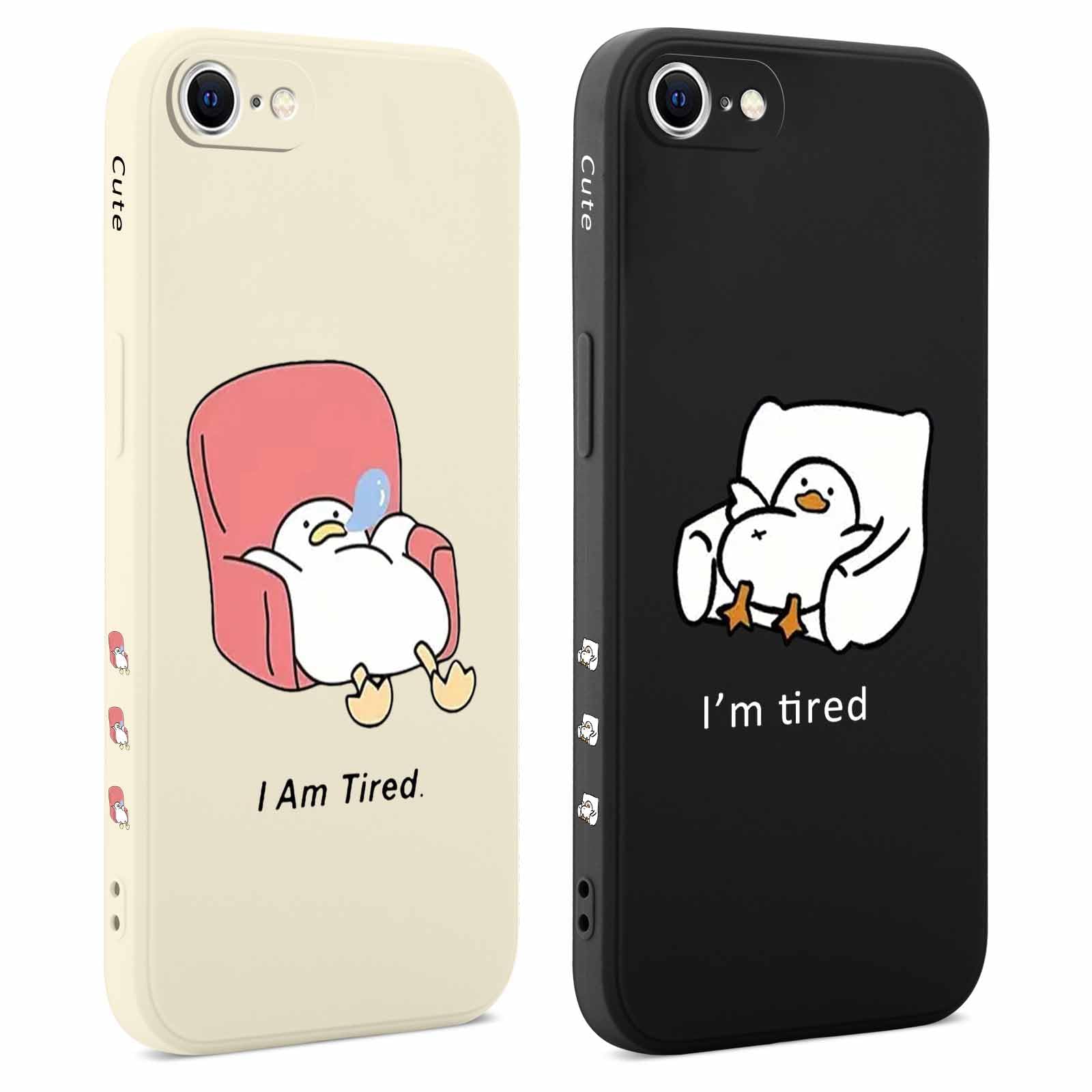CrazyLemon IPhone Hülle Für IPhone 7/8/SE – Transparent, Buntes Giraffen-Muster, Aus Weichem TPU