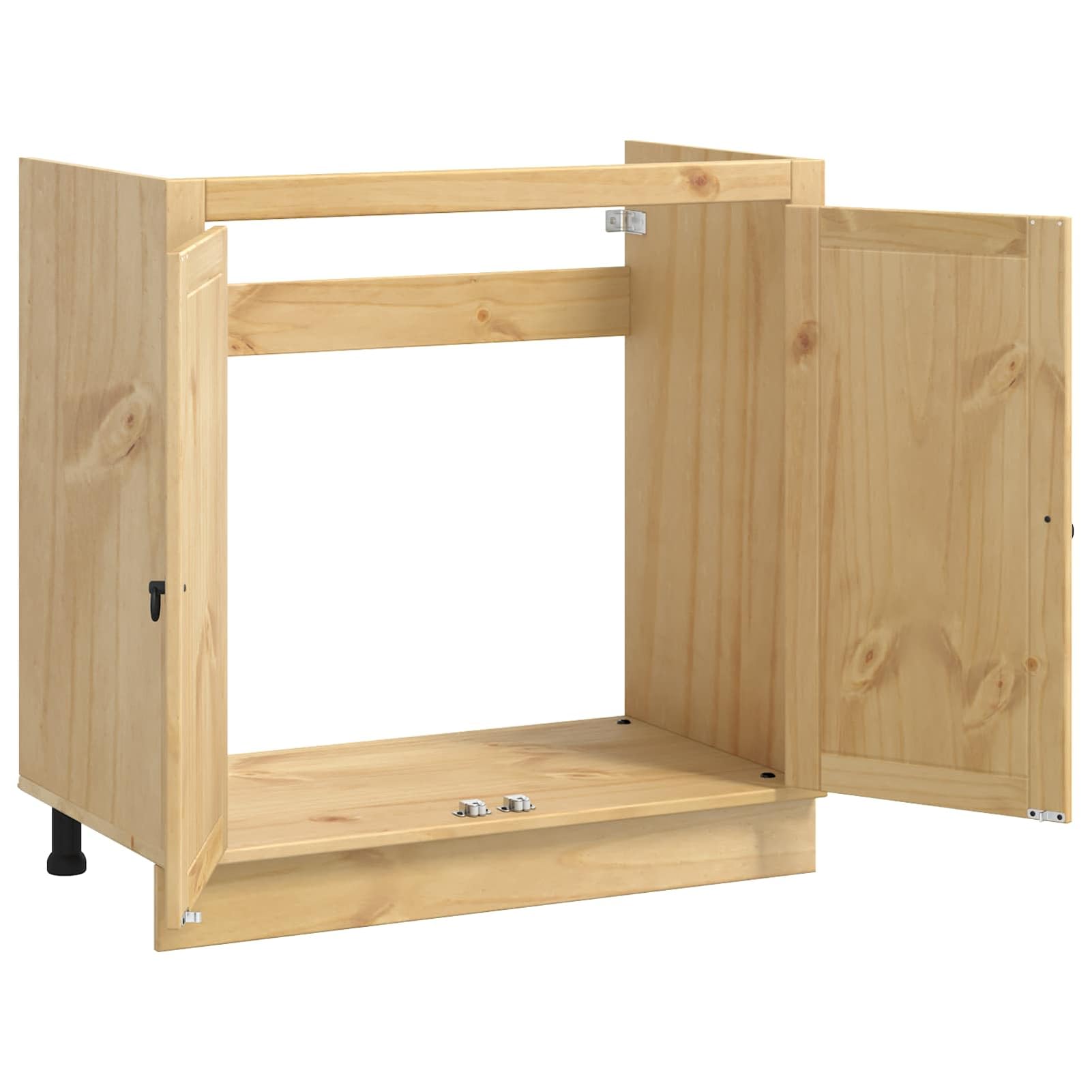 Homgoday Eleganter Kiefernschrank mit viel Stauraum - Modernes Design für Wohnzimmer und Esszimmer Model42007570
