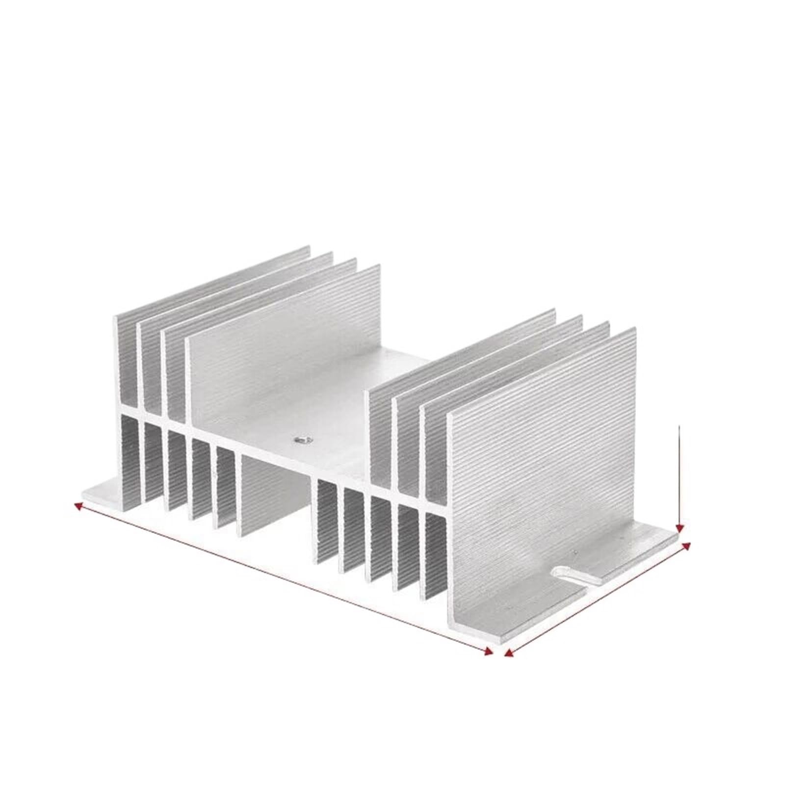 Dissipateur thermique pour relais statique monophasé anti surchauffe rail DIN