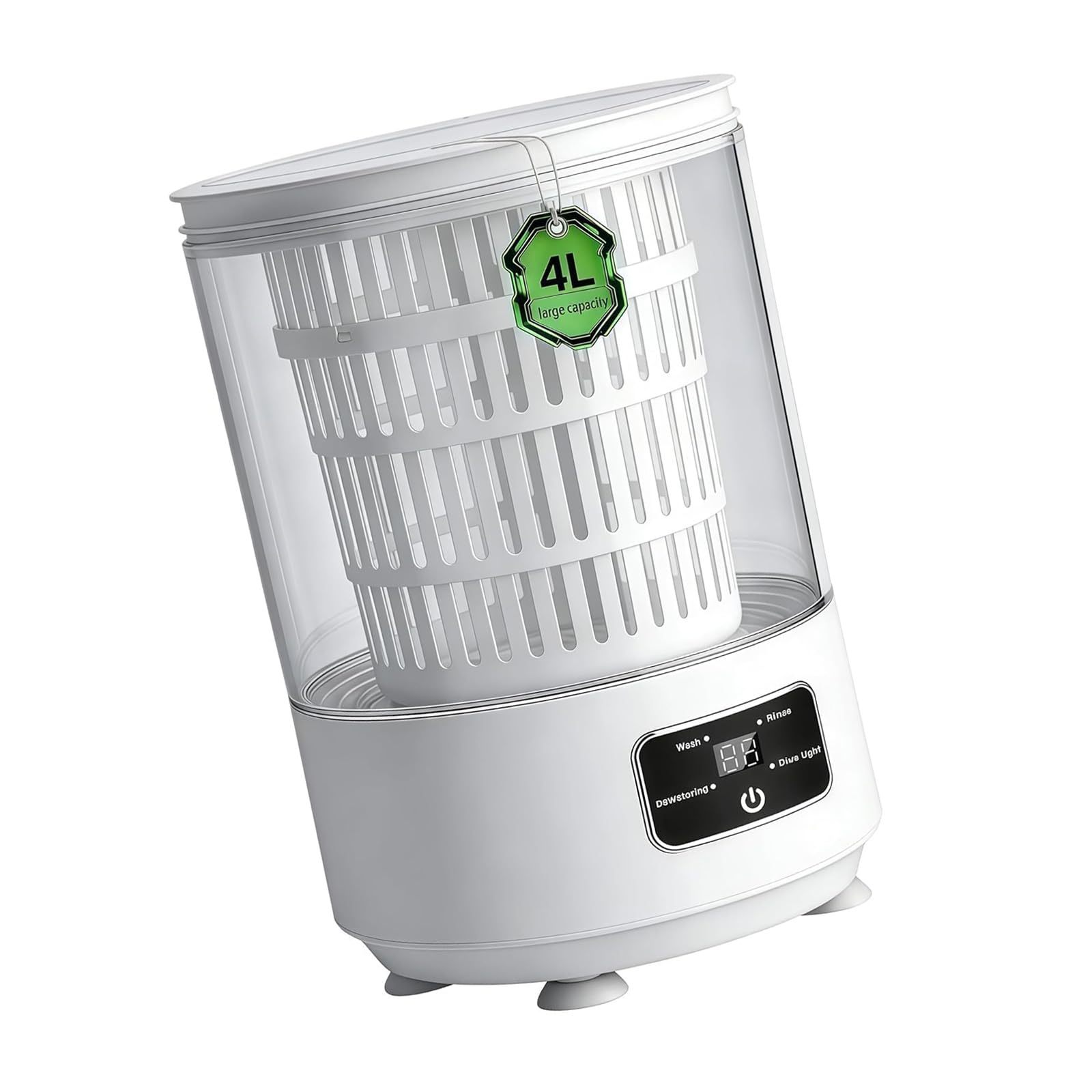 Ljmyy Portable Rechargeable Small Washing Machine ABS Texture Quiet Operations Suitable for Underwear Socks Travel Use