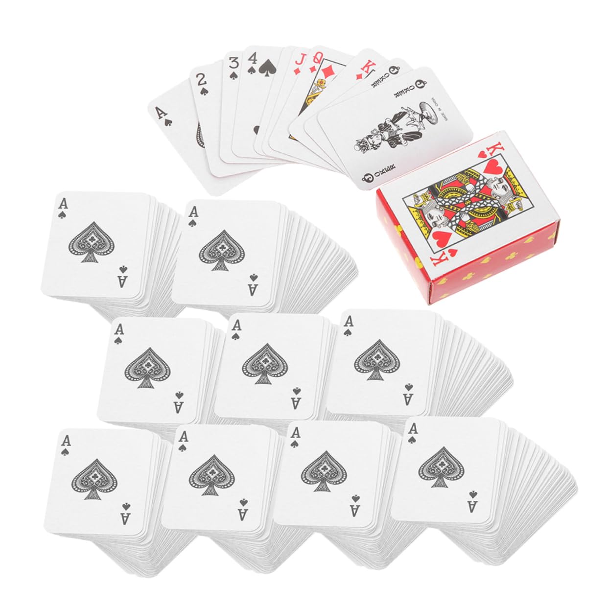 24juegos Póker De Viaje Mini Naipes De Viaje para Decorar Fiestas Juguetes De Naipes Miniatura Hogar Pequeños