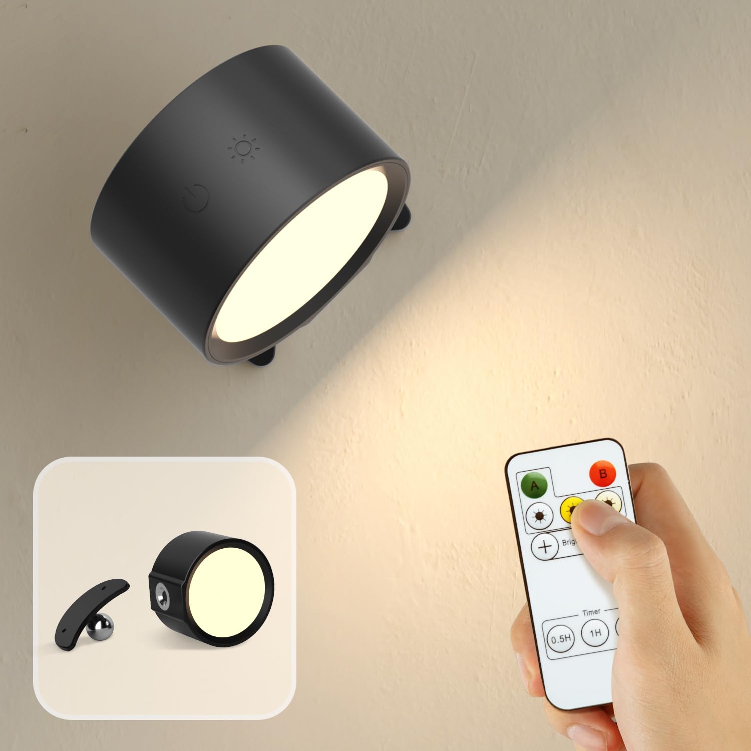 Amazon.co.jp : 【hidemasa】スポットライト コードレス 360