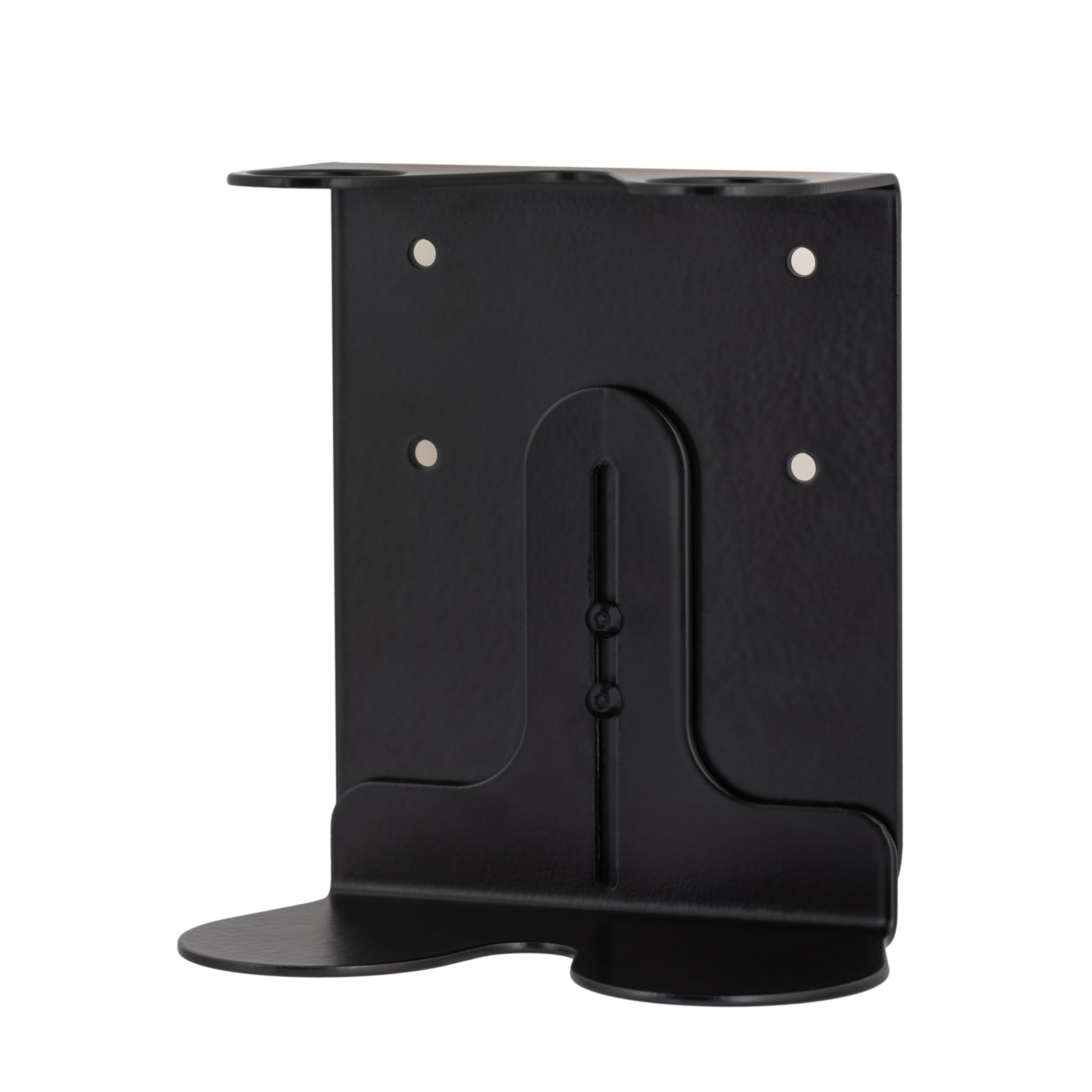 Kuishi Wall-Mounted Black Soap Dispenser Bracket, 250-500ml Soap Bottle Holder, Double Black, Resistant to Corrosion and markings, Decoration, Bottles Not Included