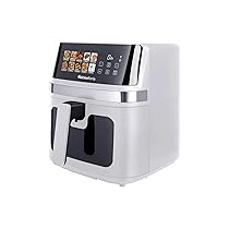 Melchioni Family | GAIA PLUS Friggitrice ad Aria 8L XXL con Doppia Resistenza Air Fryer Senza Olio, 10 Programmi, Display LED, Timer 60 min, Temperatura 80°-200°C, 2200W
