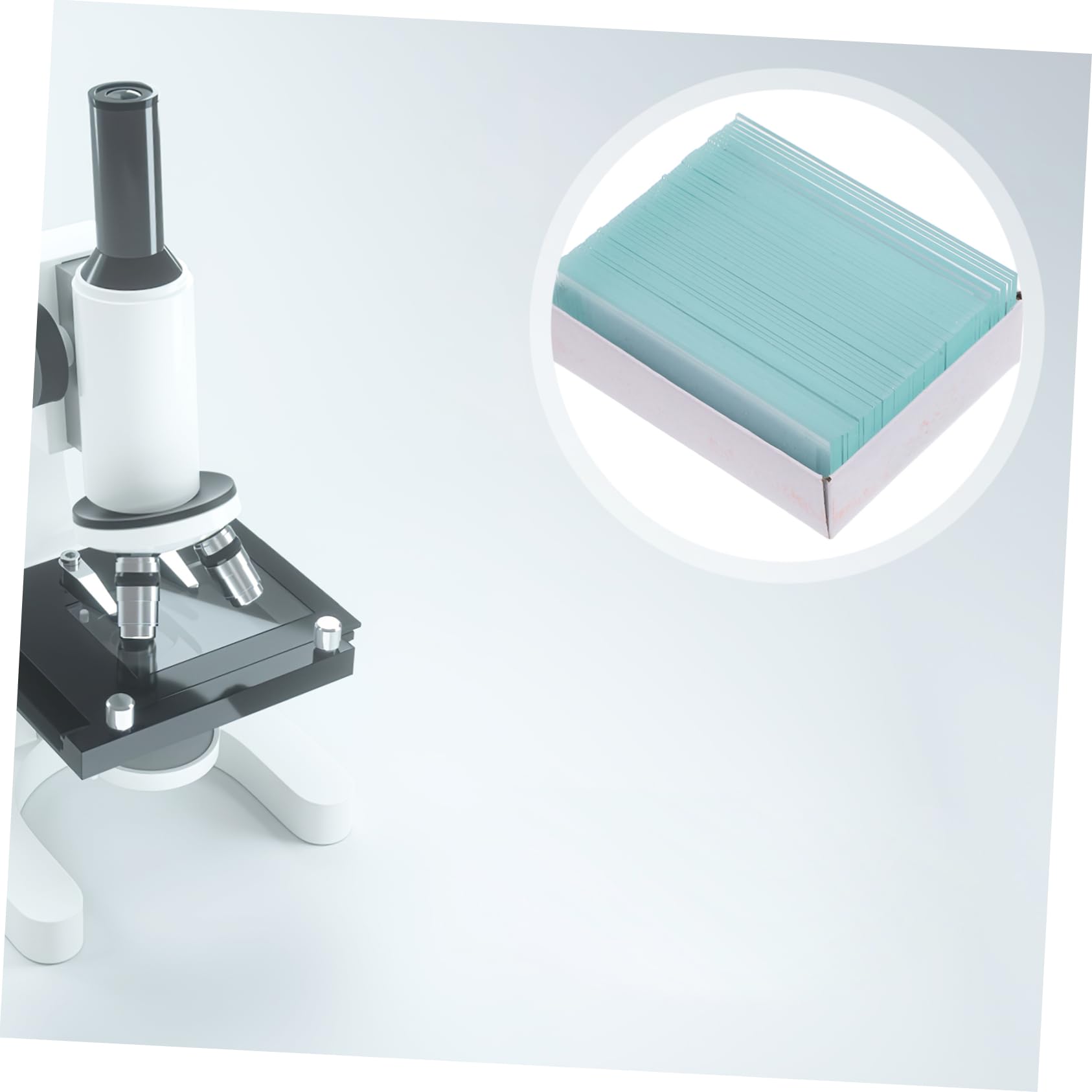 ERINGOGO 1zestaw Szklanych Szkieł Mikroskopowych z Pokrywkami Przezroczysty i Dokładny Obserwacja Idealny Do Analiz Laboratoryjnych Oraz Badań Medycznych i Botanicznych