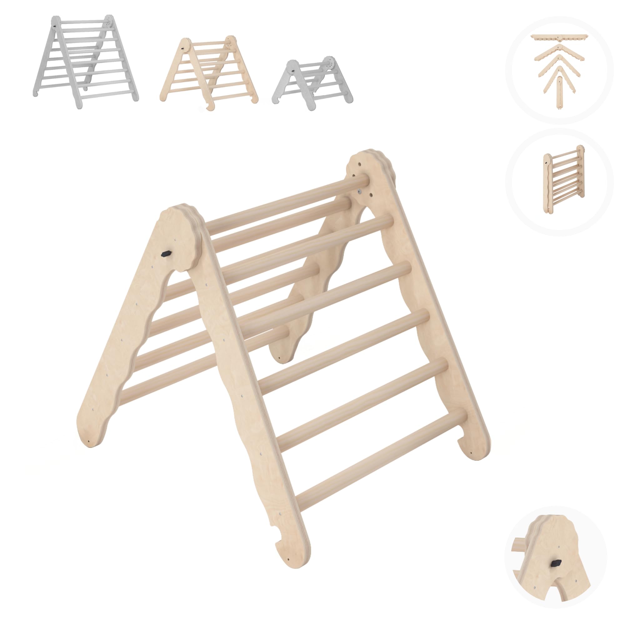 MAMOI® Klimrek Klimdriehoek Indoor 4-in-1 Set. Montessori