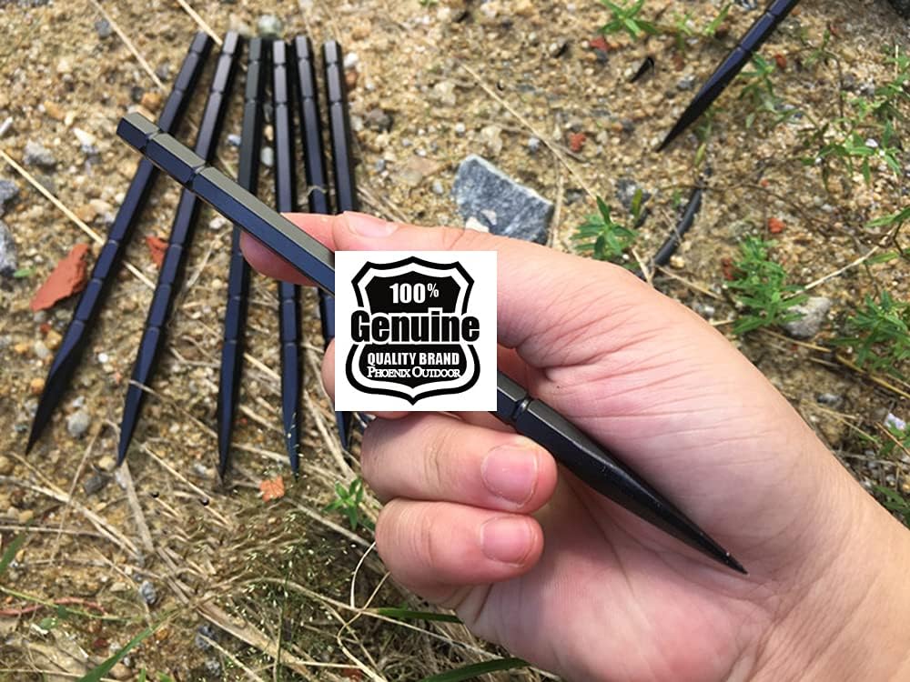 Black Storm Stainless Metal Throwing Knife Spikes Set 3 with Nylon Sheath(Black)