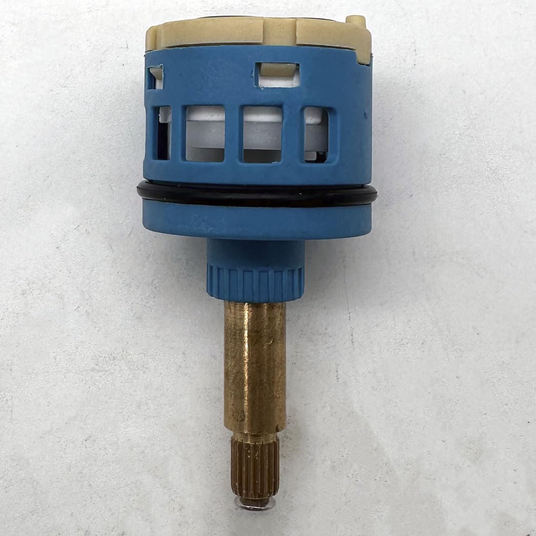 1 cartucho de llave de repuesto de 37 mm x 73 mm con cinco agujeros para grifo de cocina de una sola manija, parte de grifo de ducha, núcleo resistente, cobre