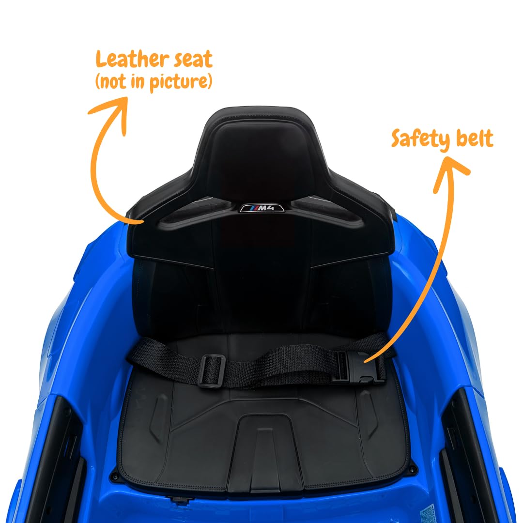 BMW M4 Elektro-Kinderfahrzeug mit Fernbedienung 12V 1 bis 5 Jahre - Blau