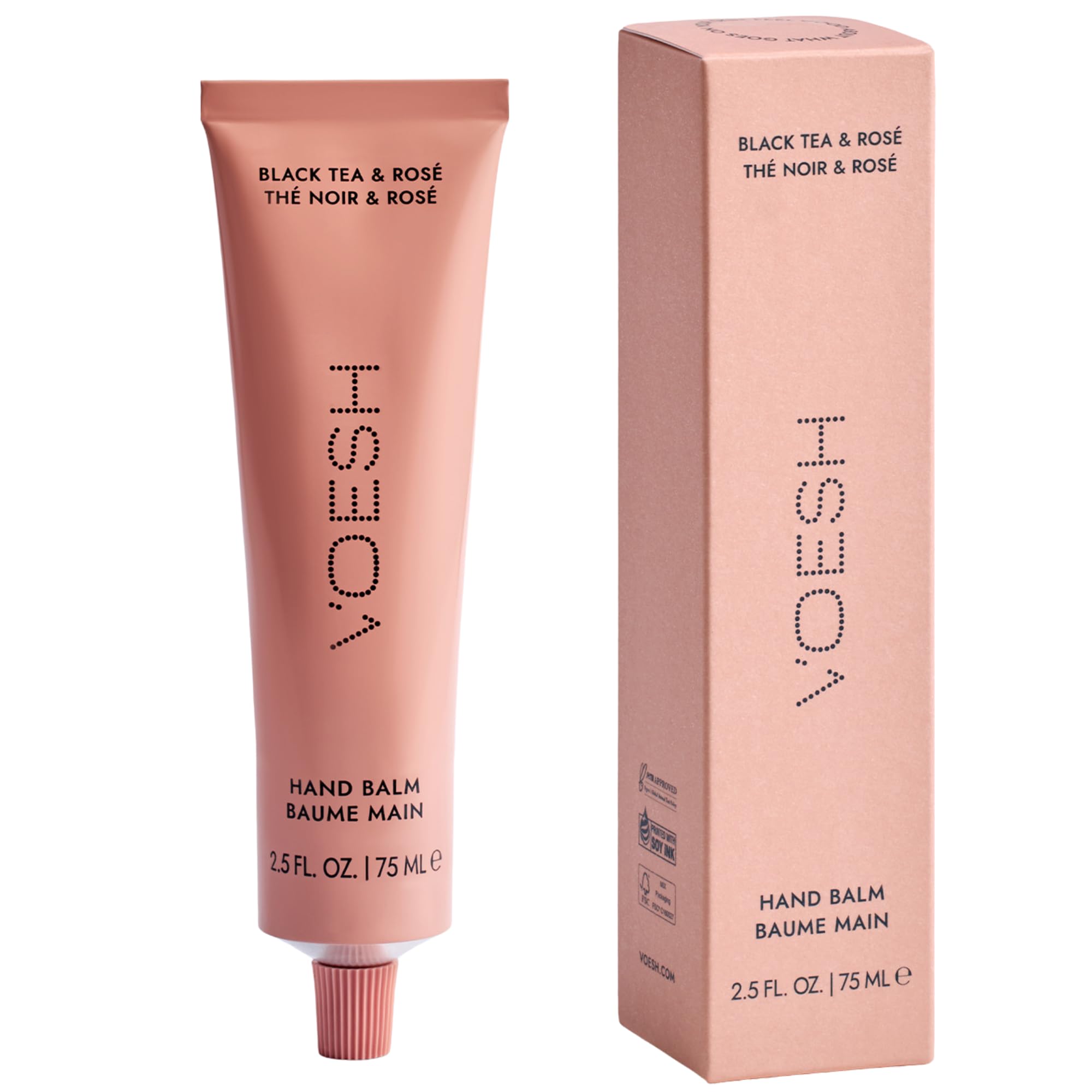 VOESH Vegan Hand Balm Black Tea Ros 2 5 oz K-Beauty Korean Skincare Hand Cream for Dry Hands