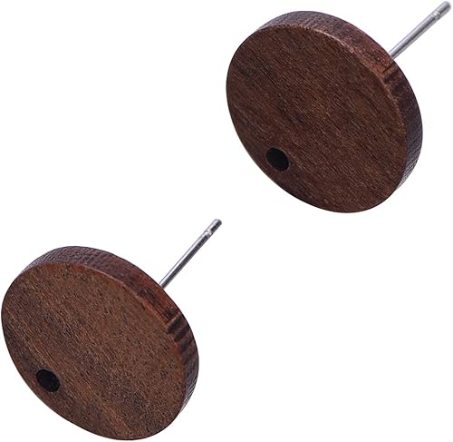 Vista 15 de Airssory 5 pares de aretes ovalados de latón chapado en oro de 18 quilates de 0.689 x 0.512 in para mujer, aretes para hacer joyas