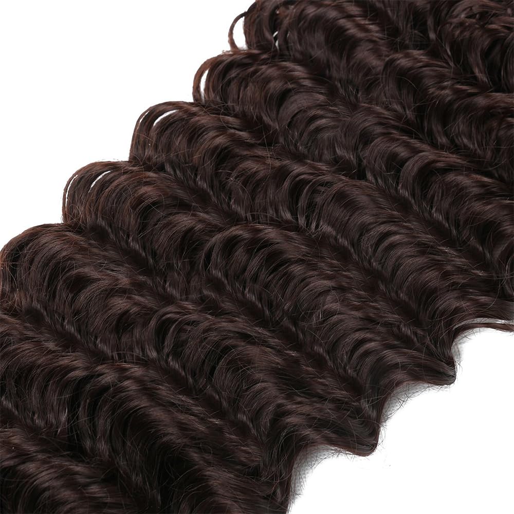 Deep Wave Clip In Extensions Echthaar Perücke Damen Human Hair Extensions #4 Chocolate Brown Menschliches Haar Bundles With Minimal Shedding For Women 18 Inch