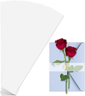60 Pack Vellum Belly Bands,Vellum Jackets for 1.5 x 12 Invitations, Clear Wedding Invitation Belly Bands, Vellum Band for Envelopes Wraps Jackets Greeting Card, Christmas Card Gift