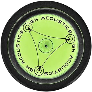 Bullseye Bubble Spirit Hight Accuracy Spirit Level Aluminium Case Spirit Turntable Bubble Degree Tonearms Set-up Spirit Level for LP Vinyl Record Player (Black)