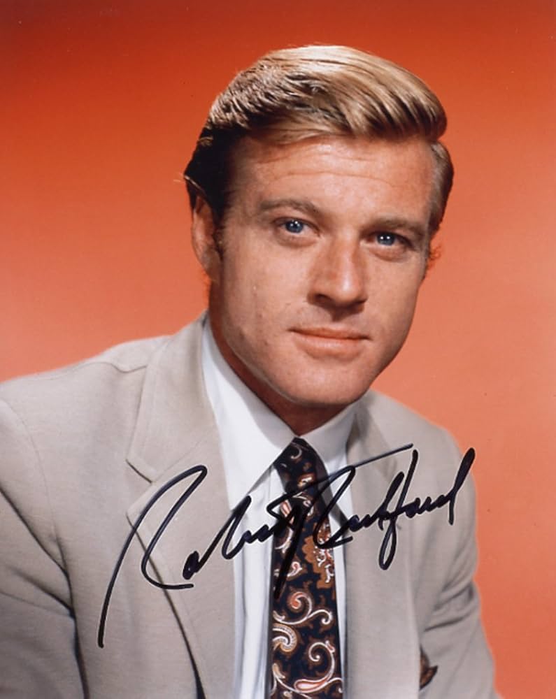 ロバート・レッドフォード直筆サイン入り超大型写真…キャプテン・アメリカ… ロバート・レッドフォード直筆サイン入り超大型写真…キャプテン