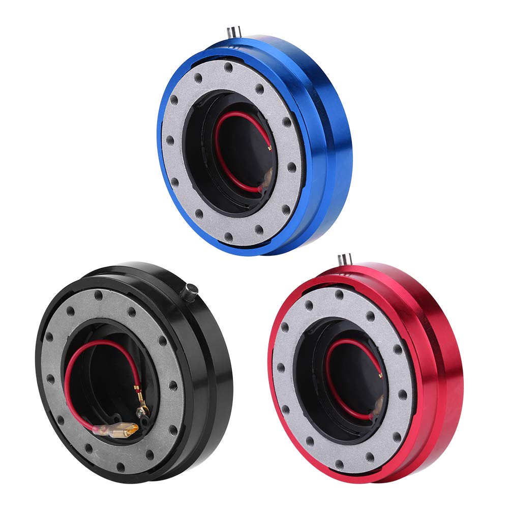Adattatore per del volante, kit universale per adattatore per a sgancio rapido per volante per auto (Blu)